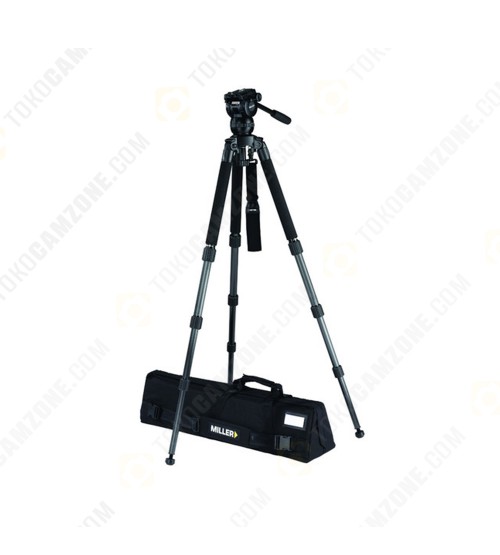 Miller CX8 Fluid Head with Solo 75 3-Stage Carbon Fiber Tripod System 